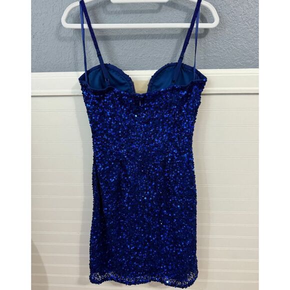 Scala Blue Sequence Dress - Picture 6 of 10